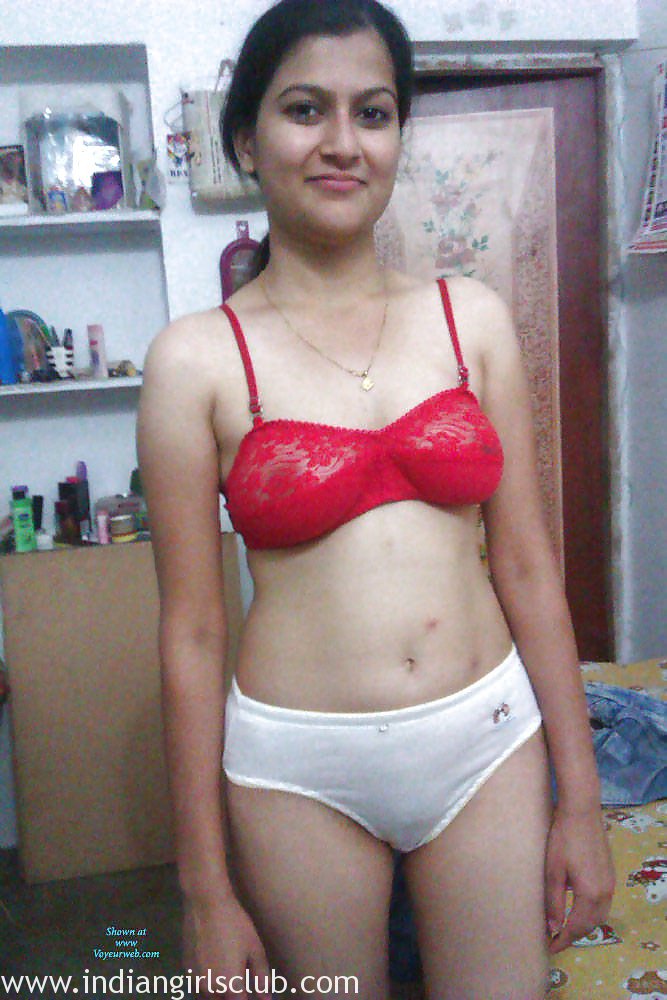 Ramya Indian College Girl Nude Red Lingerie